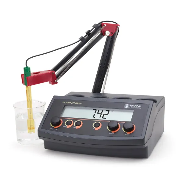 Máy đo pH và ORP để bàn Hanna HI2209-02 với điện cực nhựa